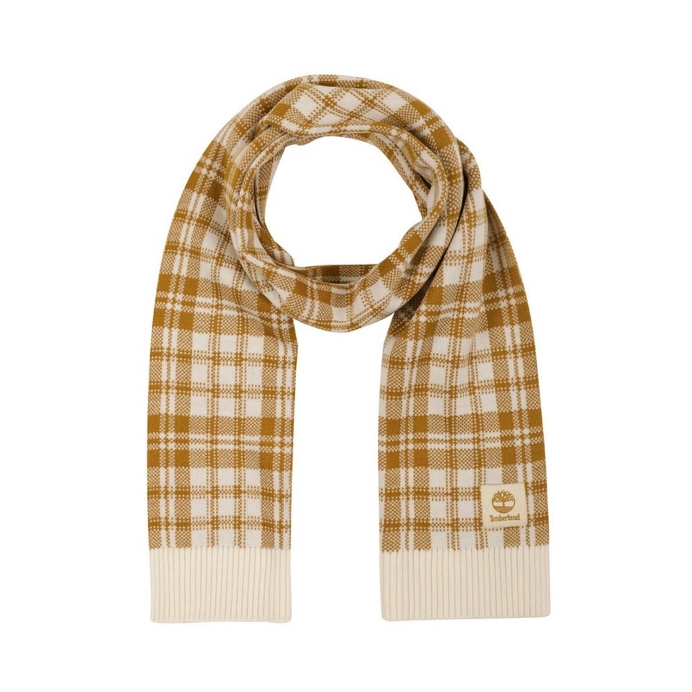 New in bag! Timberland Plaid Scarf - Wheat Plaid